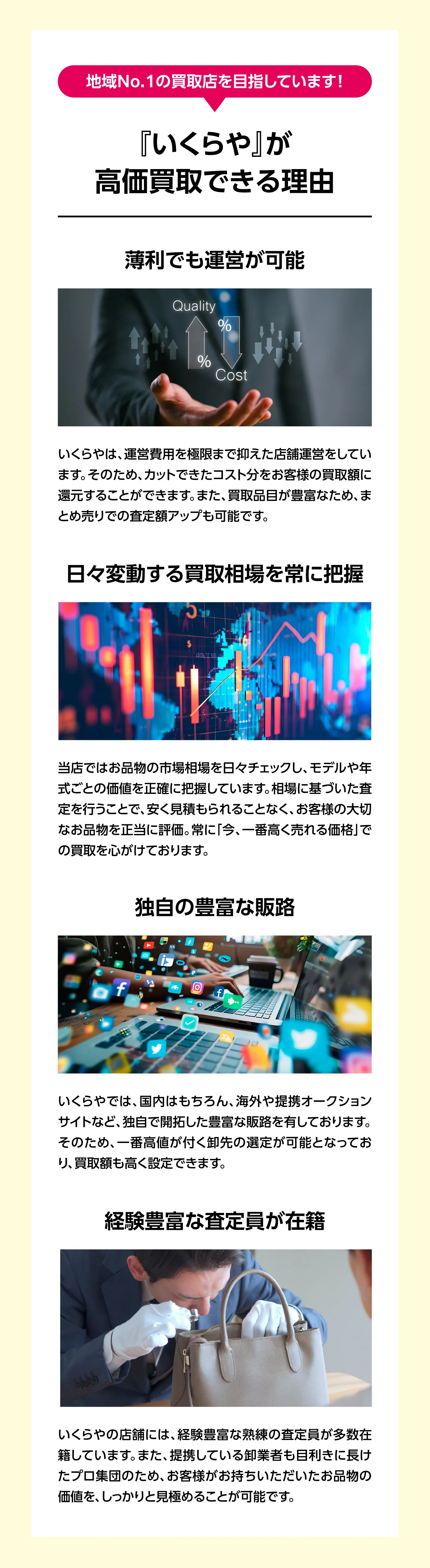 『いくらや』が貴金属を高価買取できる理由