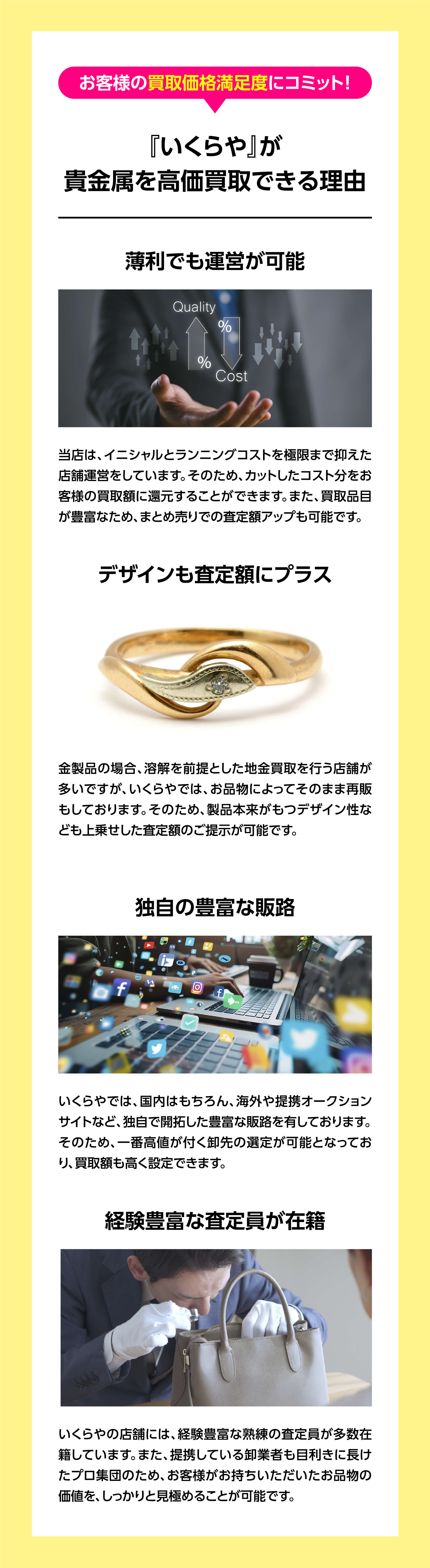 『いくらや』が貴金属を高価買取できる理由