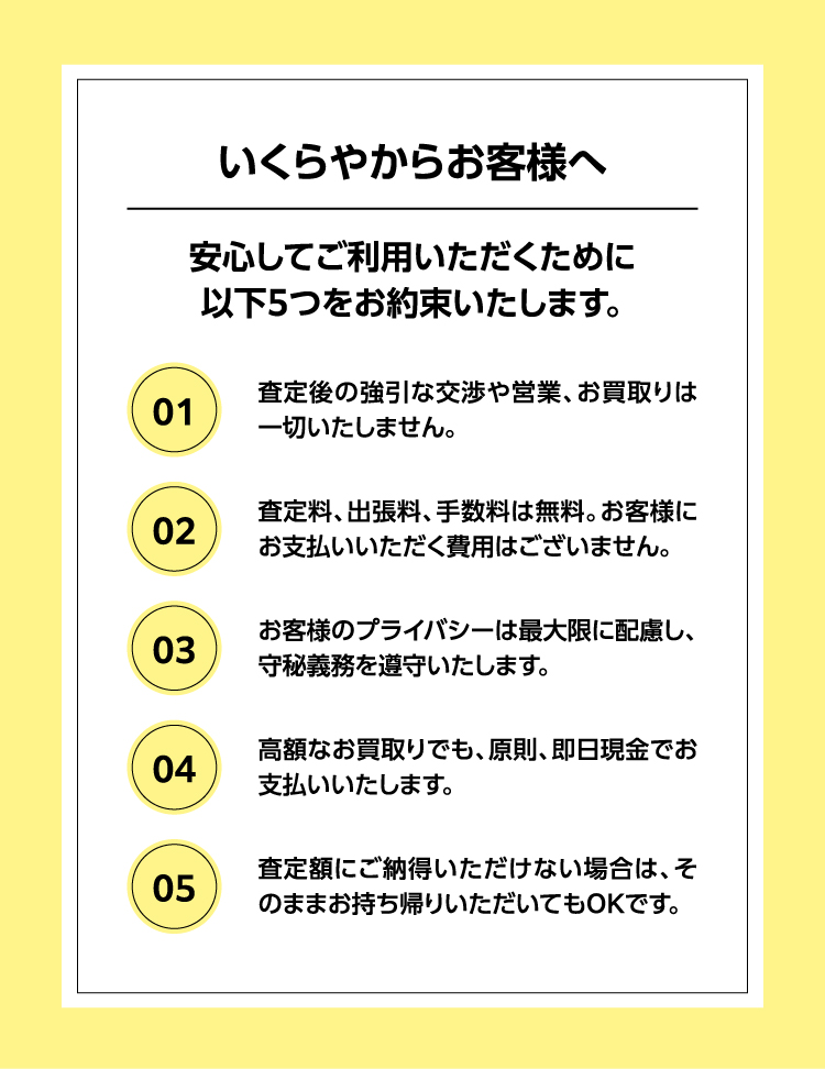 いくらやからお客様へ
