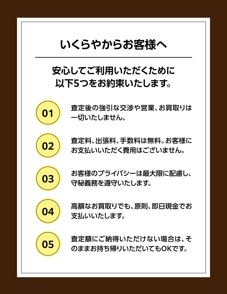 いくらやからお客様へ